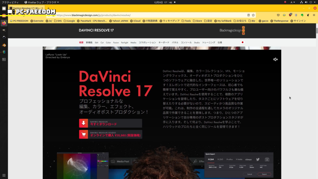 Linux で Youtuber に!!! おれはなる!!! ～DaVinci Resolve on Linux～