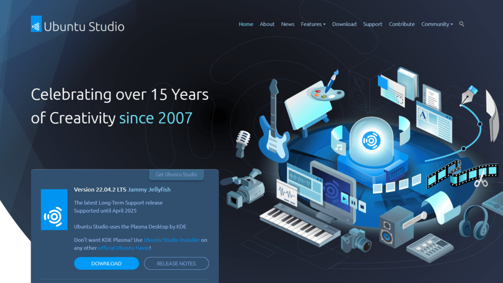 Ubuntu Studio 23.04リリース：コードネーム「Lunar Lobster」の最新バージョンを発表
